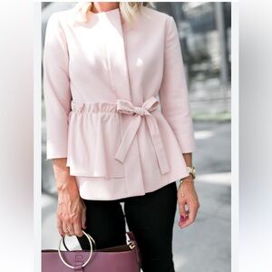 Halogen Pink Belted Blazer